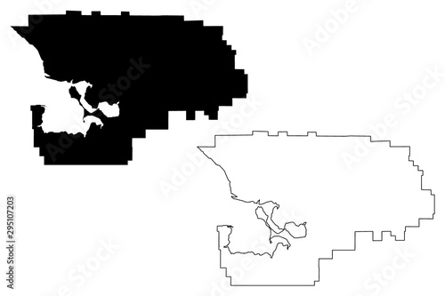 Northwest Arctic Borough, Alaska (Boroughs and census areas in Alaska, United States of America,USA, U.S., US) map vector illustration, scribble sketch Northwest Arctic map