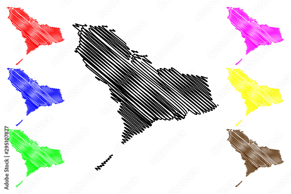 Western Area (Republic of Sierra Leone, Salone, Sherbro Island) map