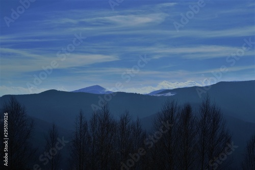 wooded landscapes of the Carpathians