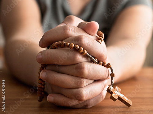 hands with rosary