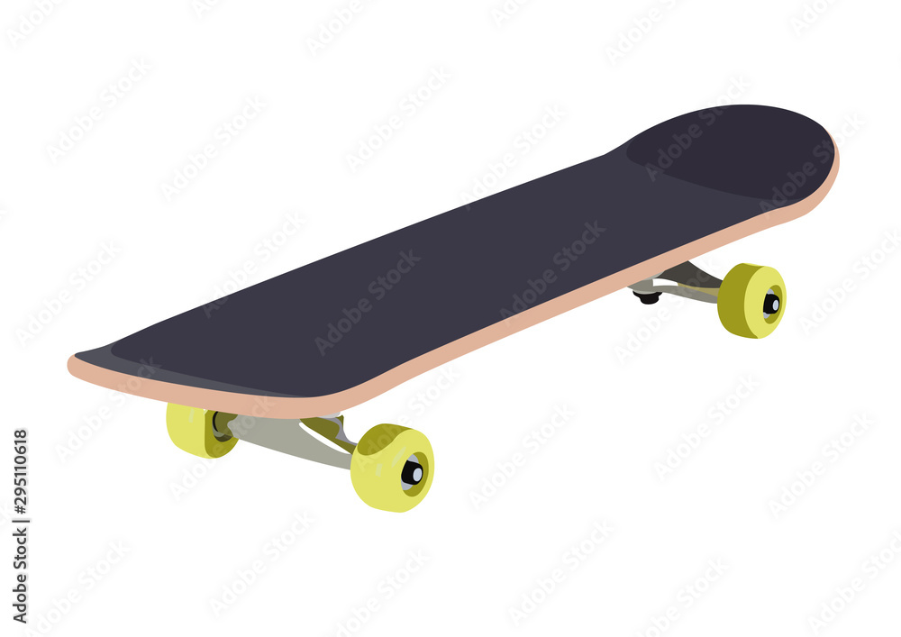 Skateboard realistic vector illustration isolated Skateboard realistic vector illustration isolated