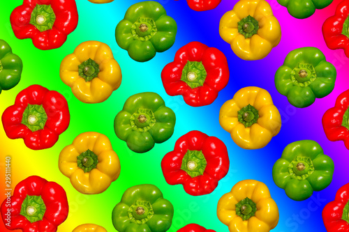 Paprika, pattern, background, texture,rainbow