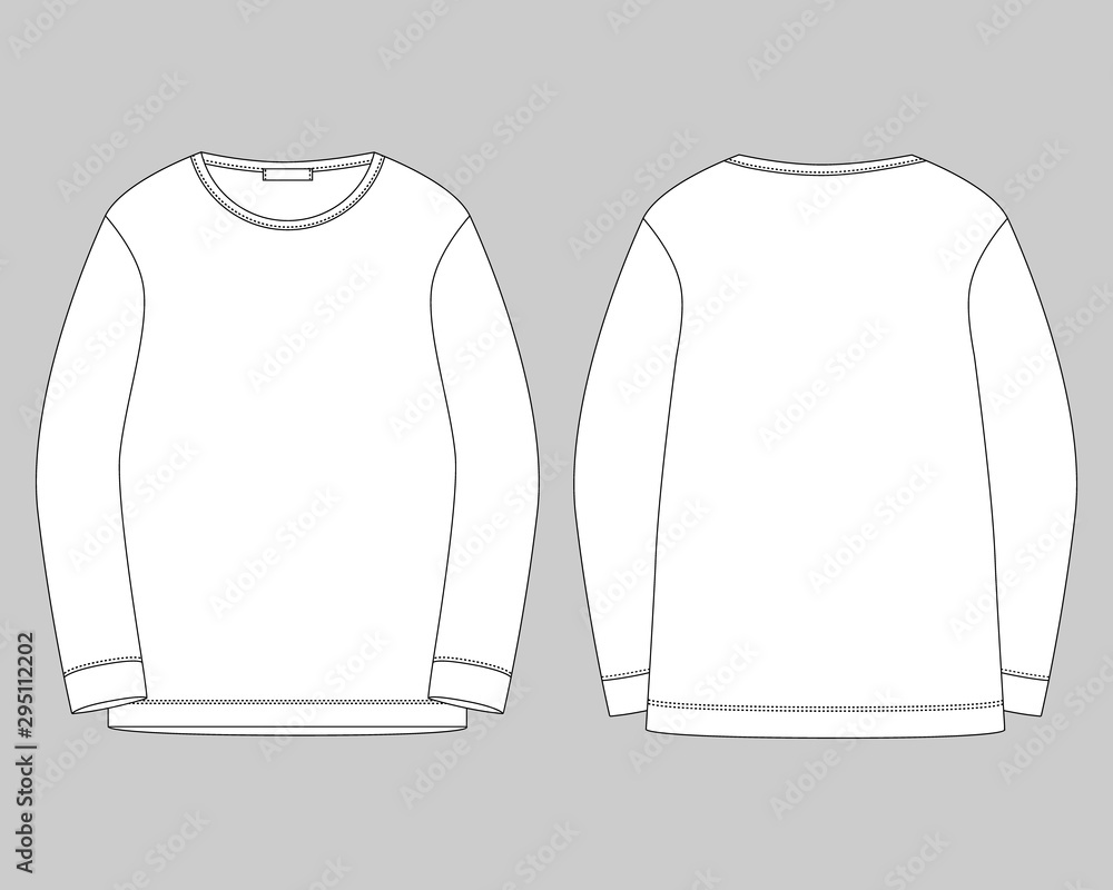 Sweatshirt outline template hotsell