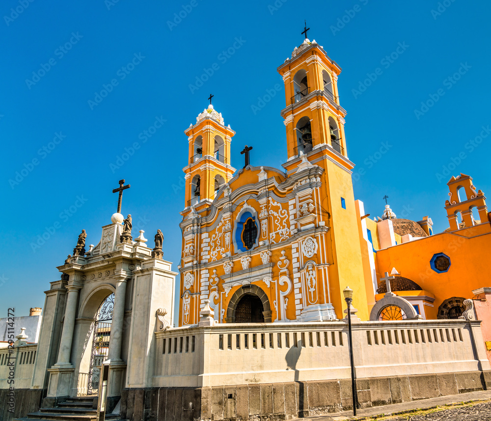 Church of Santa Cruz in Puebla, Mexico