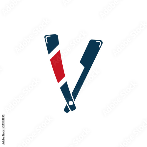 barber shop accessory icon design
