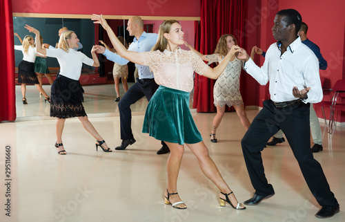 Couples enjoying boogie-woogie