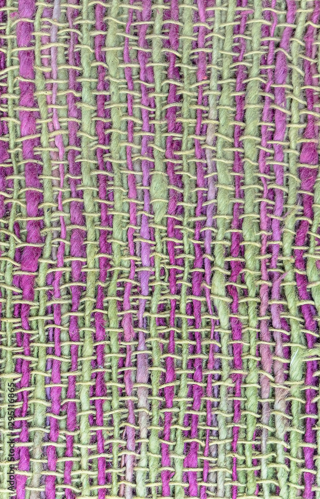 patterned fabric from knitting