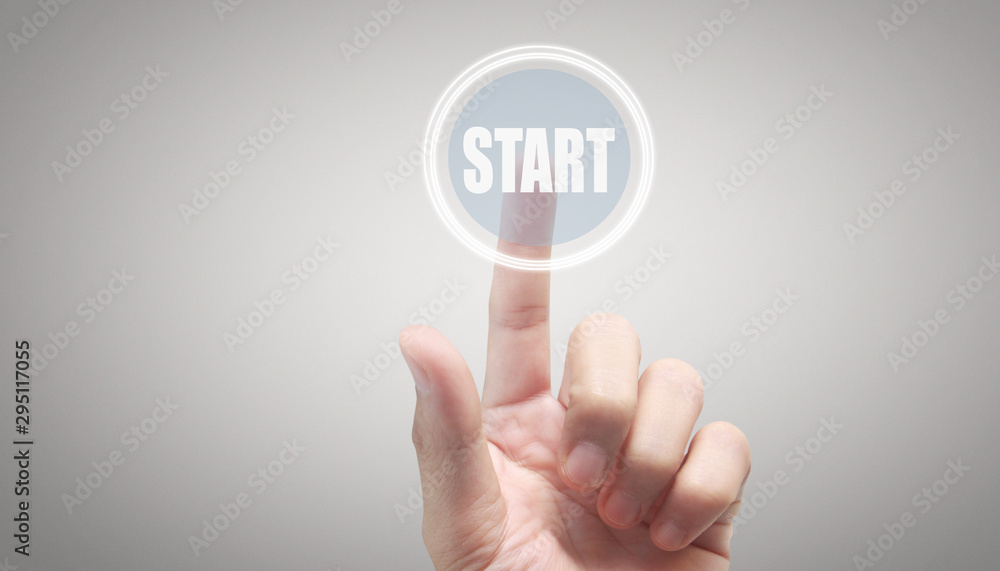 Hands touching button screen interface global connection customer networking Hands touching button screen interface global connection customer networking