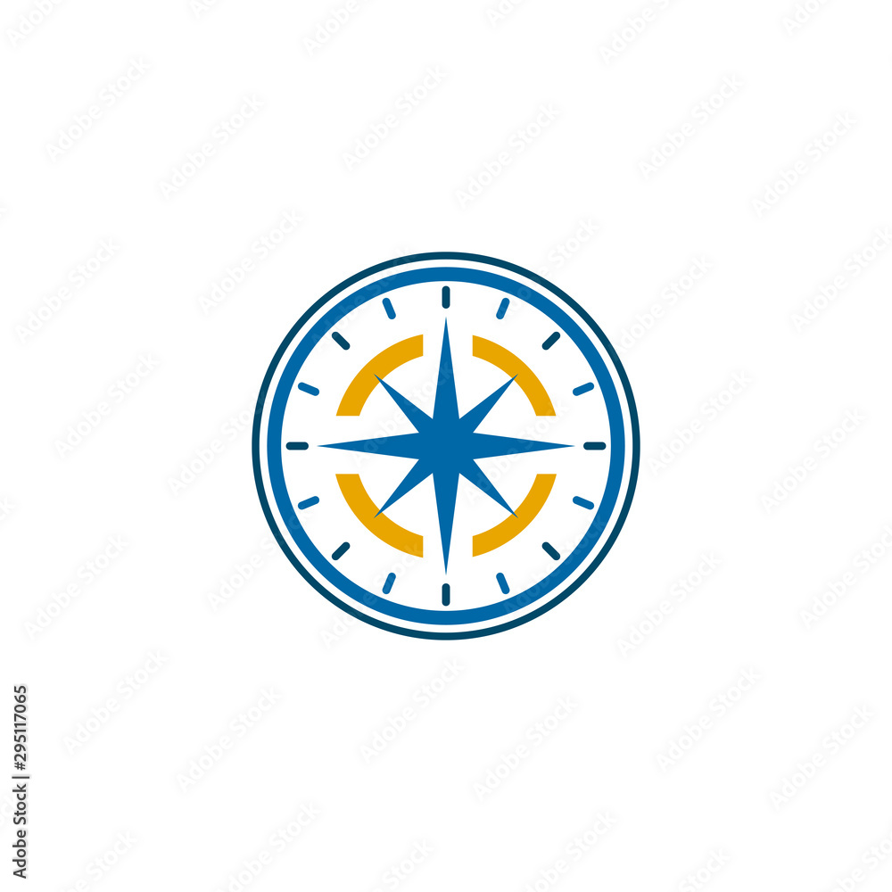Compass icon logo design vector illustration template Compass icon logo design vector illustration template
