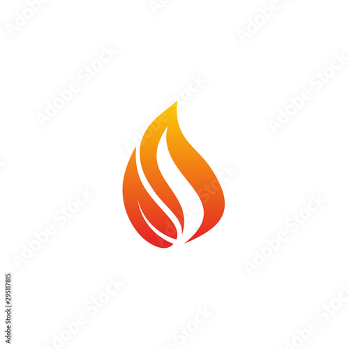 Fire icon logo design vector template © dimensi design