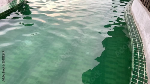 clean water in the swimming pool