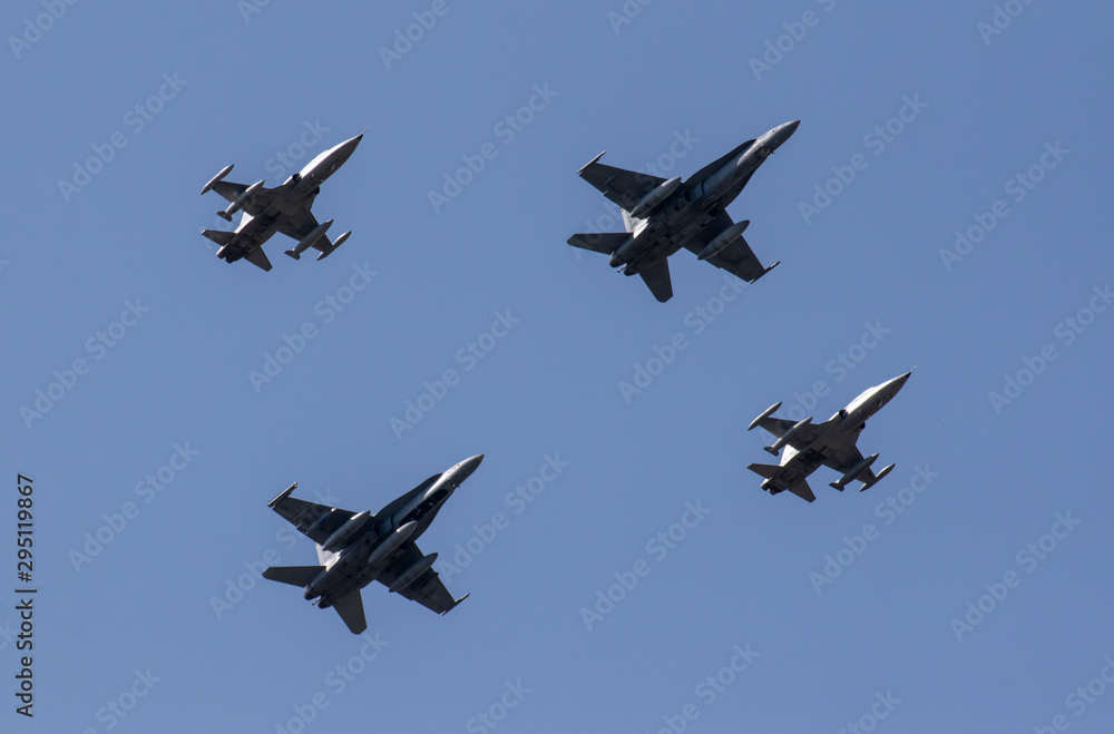 f18 f5 formation military jet fighter f18 f5 formation military jet fighter