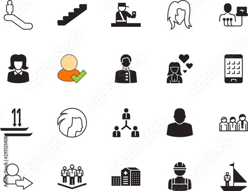 people vector icon set such as: stairs, skis, road, checkmark, feeling, skiing, doctor, preacher, collection, gate, choose, mobile, immigration, father, love, snow, guide, officer, digital, motion