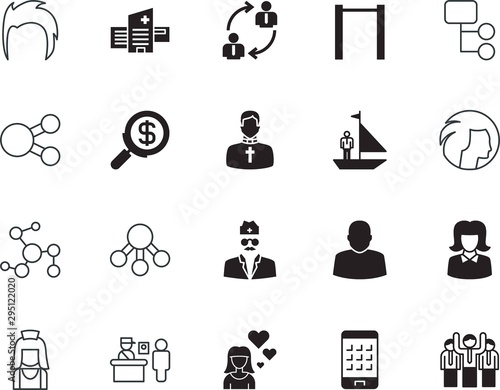 people vector icon set such as: character, smartphone, universal, earth, site, housework, specialist, connect, preaching, catholic, find, border, grid, makeup, heart, net, control, home, religious