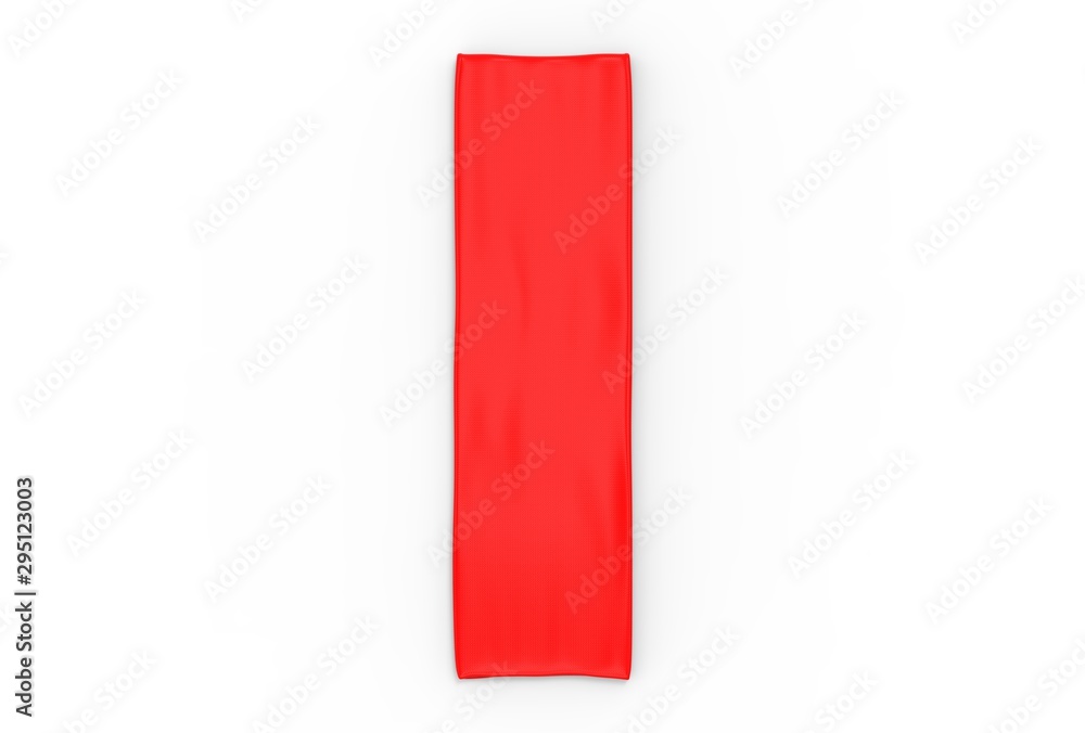 Blank Cooling Towel For Branding And Mock up. 3d render illustration. Blank Cooling Towel For Branding And Mock up. 3d render illustration.