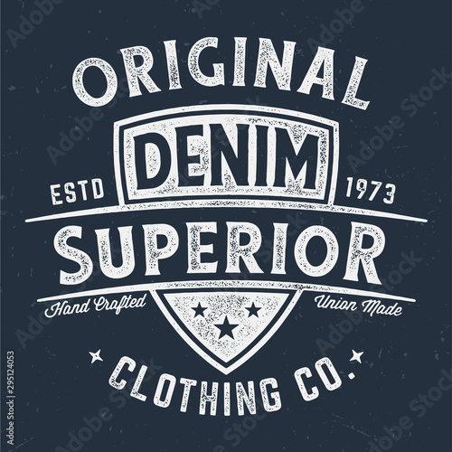 Original Denim Clothing Co. - Aged Tee Design For Printing