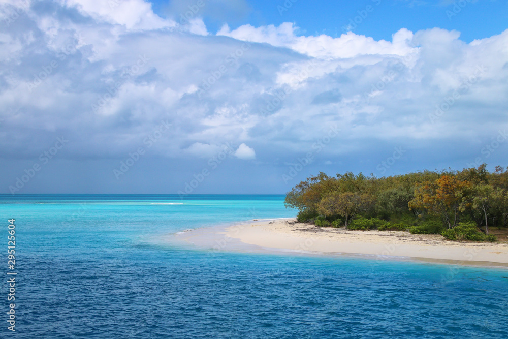 Channel between Ouvea and Mouli Islands flowing into Ouvea Lagoon, Loyalty Islands, New Caledonia