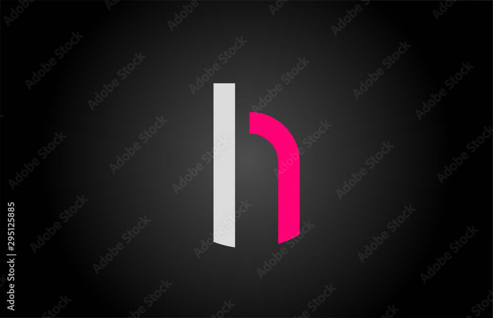 white pink alphabet letter h logo icon design white pink alphabet letter h logo icon design