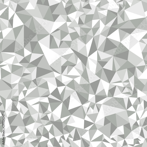 Silver polygonal mosaic background, design templates triangle bright background. Triangular low poly. Polygonal illustration. © jullyromas