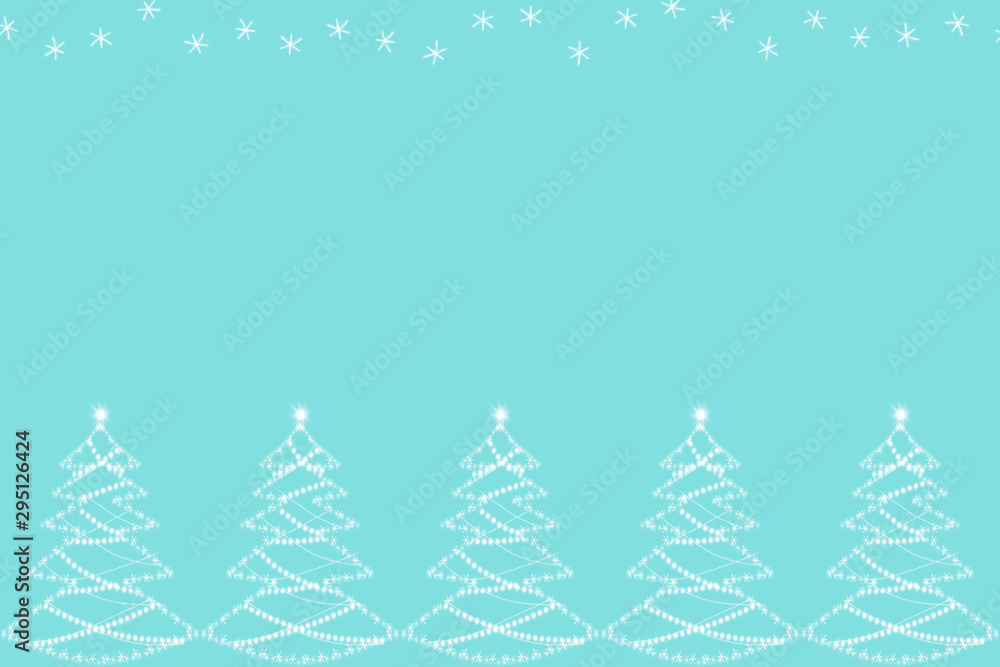 delicate drawing of many white Christmas trees made of snowflakes and dots, beautiful digital graphics, a blank for the designer, a pattern for fabric, wallpaper, gift paper, copy space delicate drawing of many white Christmas trees made of snowflakes and dots, beautiful digital graphics, a blank for the designer, a pattern for fabric, wallpaper, gift paper, copy space