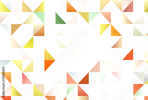 Light vector template with crystals  triangles.