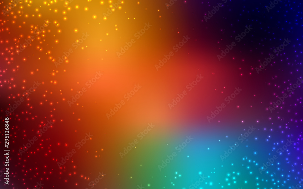 Fototapeta premium Dark Multicolor vector background with galaxy stars. Space stars on blurred abstract background with gradient. Pattern for astrology websites.