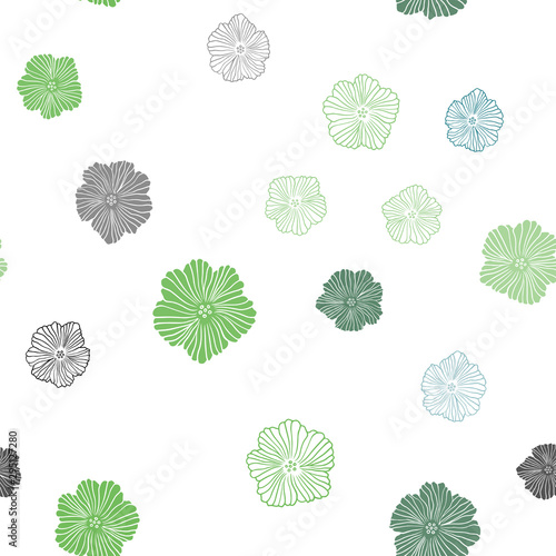 Dark Multicolor vector seamless elegant pattern with flowers. Brand new colored illustration with flowers. Pattern for design of fabric, wallpapers.