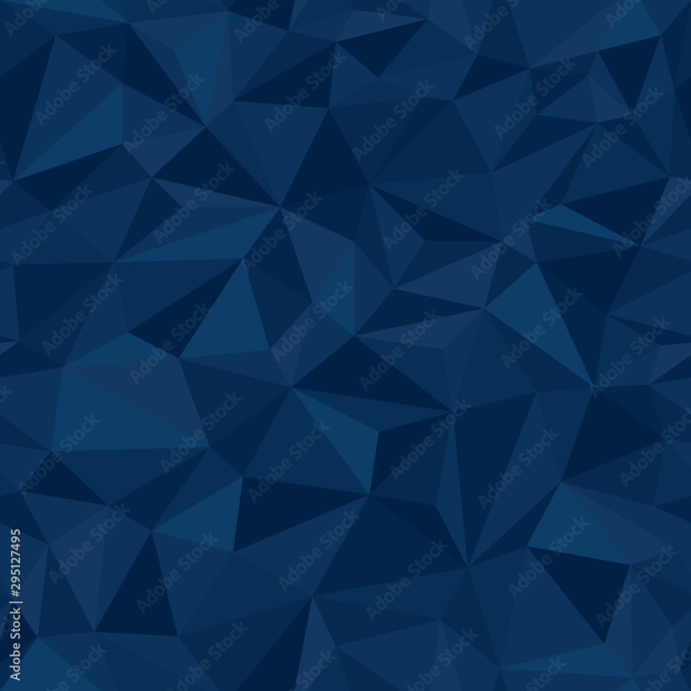 Dark blue abstract mosaic background. Modern abstract illustration with triangles. Triangle seamless pattern for your banner Dark blue abstract mosaic background. Modern abstract illustration with triangles. Triangle seamless pattern for your banner