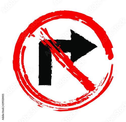 no right sign