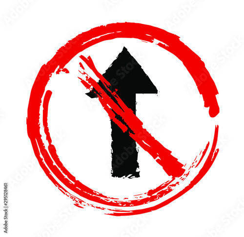No one way traffic ahead sign