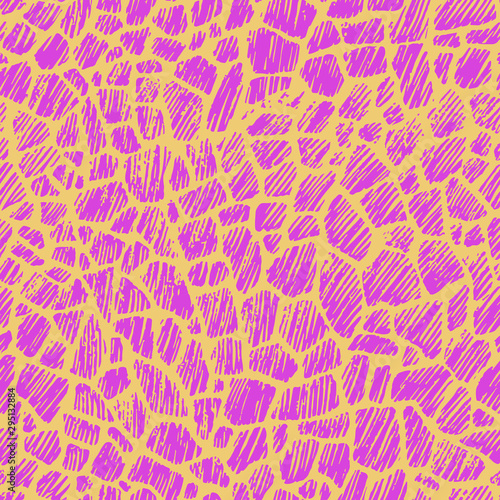 Vector animal skin seamless pattern 80s 90s style. Fashionable exotic animal print in neon colors.