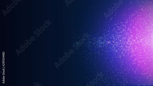 Empty copy space with abstract background motion transformation of dots flow swirls wave with of future innovation technology digital business with decentralize communication connection concept