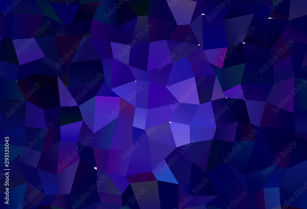 Obraz premium Dark Purple vector low poly texture.