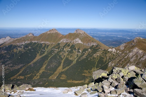 View from Jahnaci stit, High Tatras National park, Slovakia photo