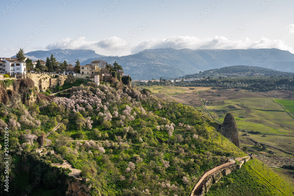 Views from a lookout in the city of Ronda
