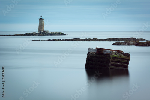 Whaleback Lighthouse (long exposure) photo