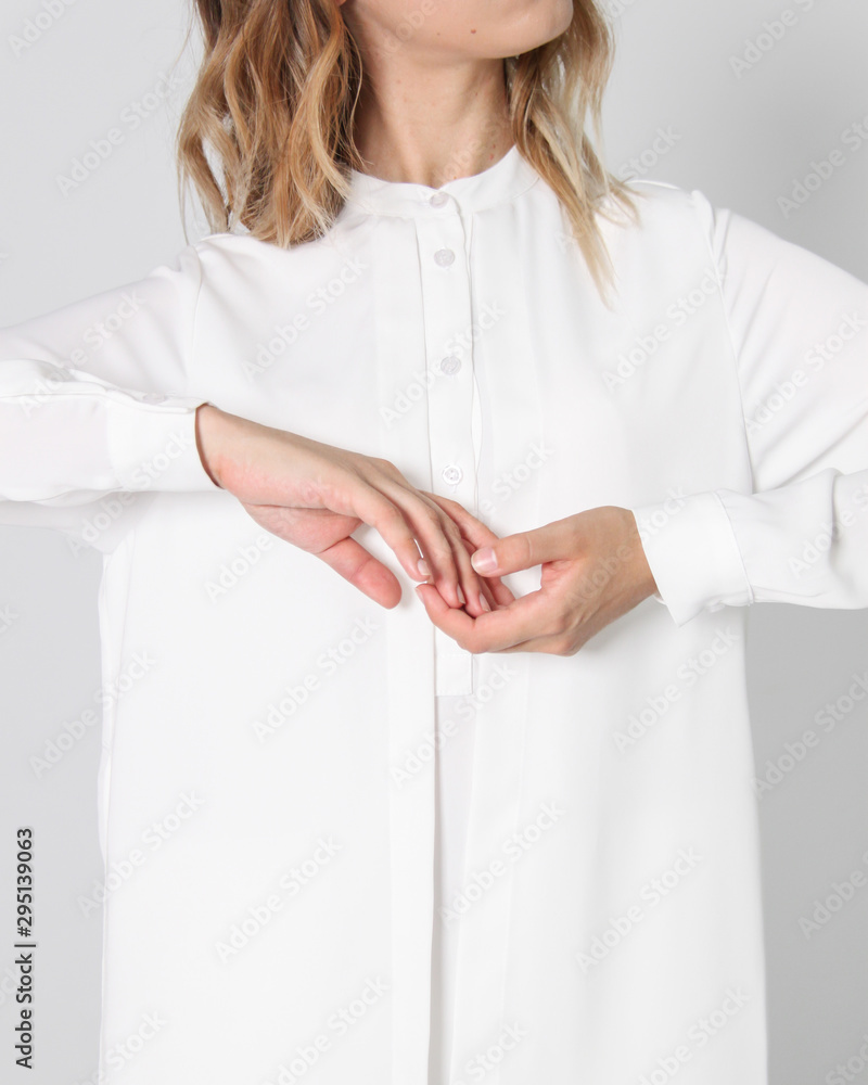 women clothes on a white background