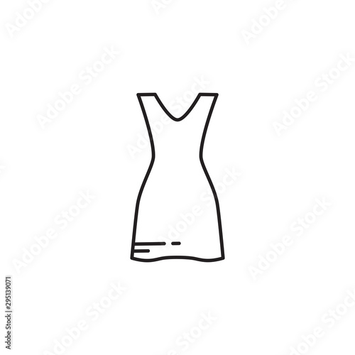 beauty female clothes isolated icon