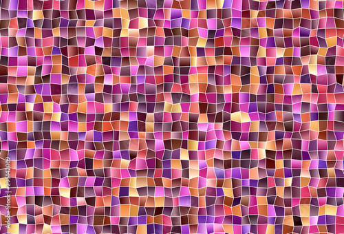Dark Pink, Yellow vector pattern in square style.