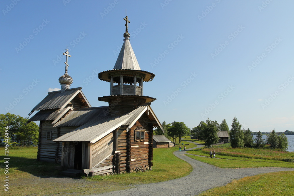 Fototapeta premium old wooden church in russia