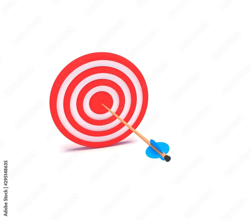 target with arrow on white background target with arrow on white background