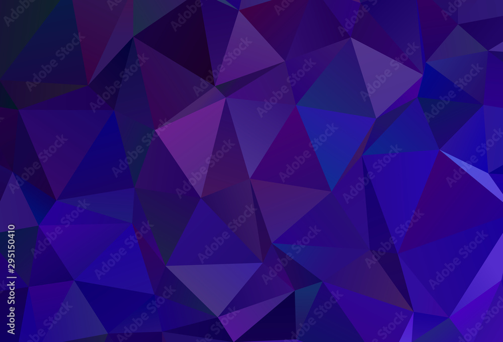 Dark Purple vector gradient triangles texture. Dark Purple vector gradient triangles texture.
