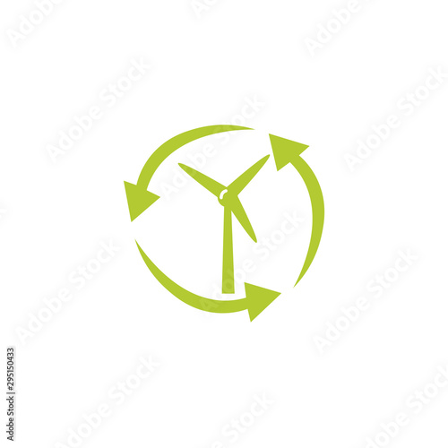 windmill energy eco friendly fill style icon