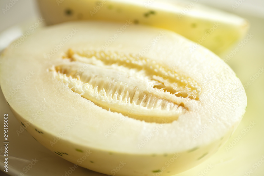 Variegated Snow Leopard Honeydew Melon aka Ivory Gaya or Sweet Snowball