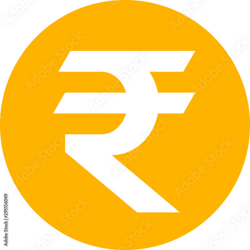 Rupee icon vector illustration background