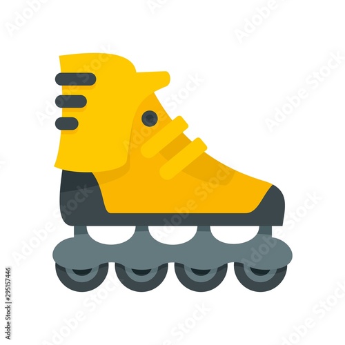 Sport inline skates icon. Flat illustration of sport inline skates vector icon for web design