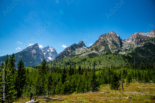 Peak of th Grand Teton by Jenny lake