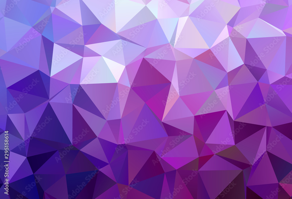 Light Purple, Pink vector gradient triangles pattern. Light Purple, Pink vector gradient triangles pattern.