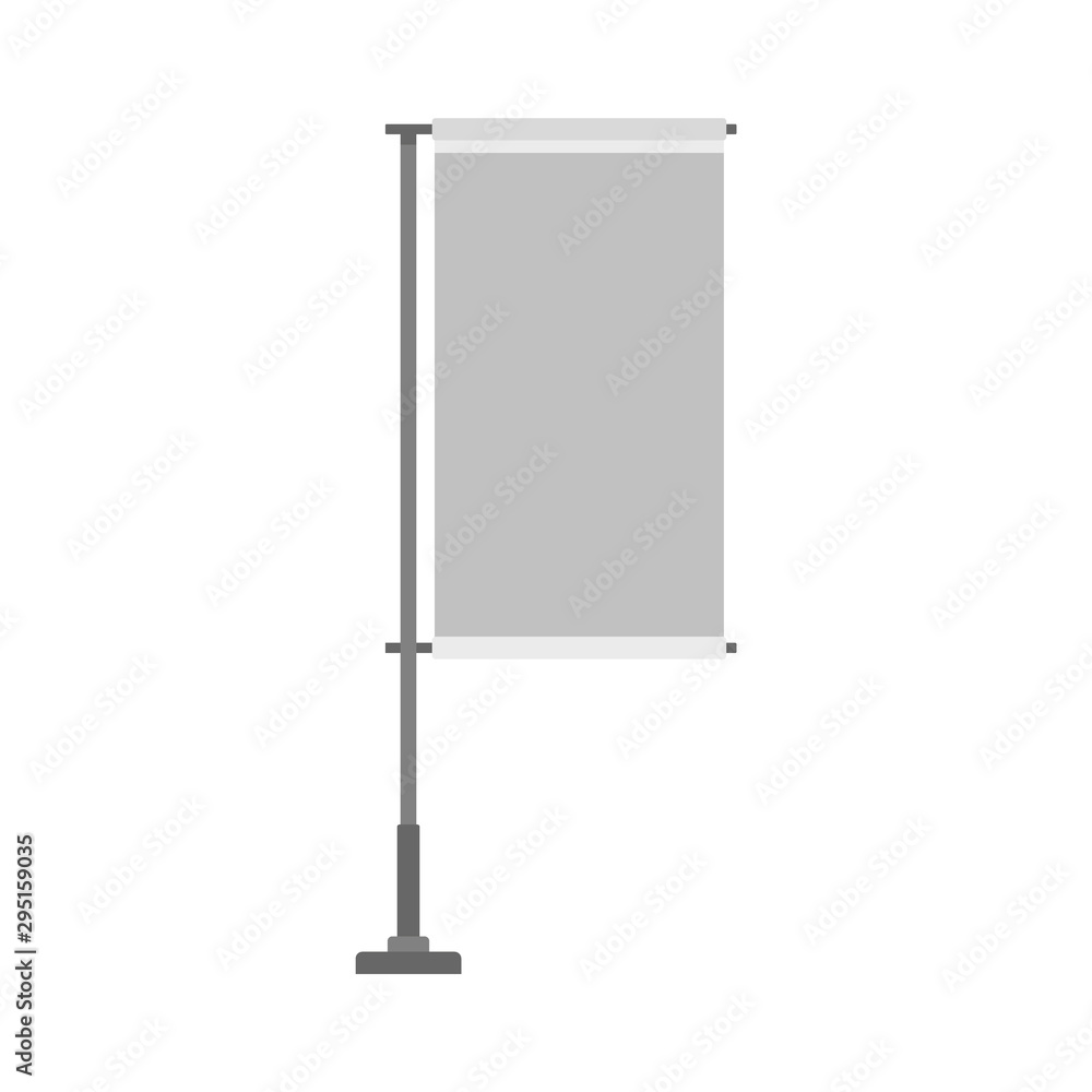 Media banner icon. Flat illustration of media banner vector icon for web design Media banner icon. Flat illustration of media banner vector icon for web design