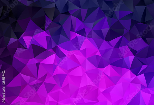 Dark Purple vector abstract polygonal template.
